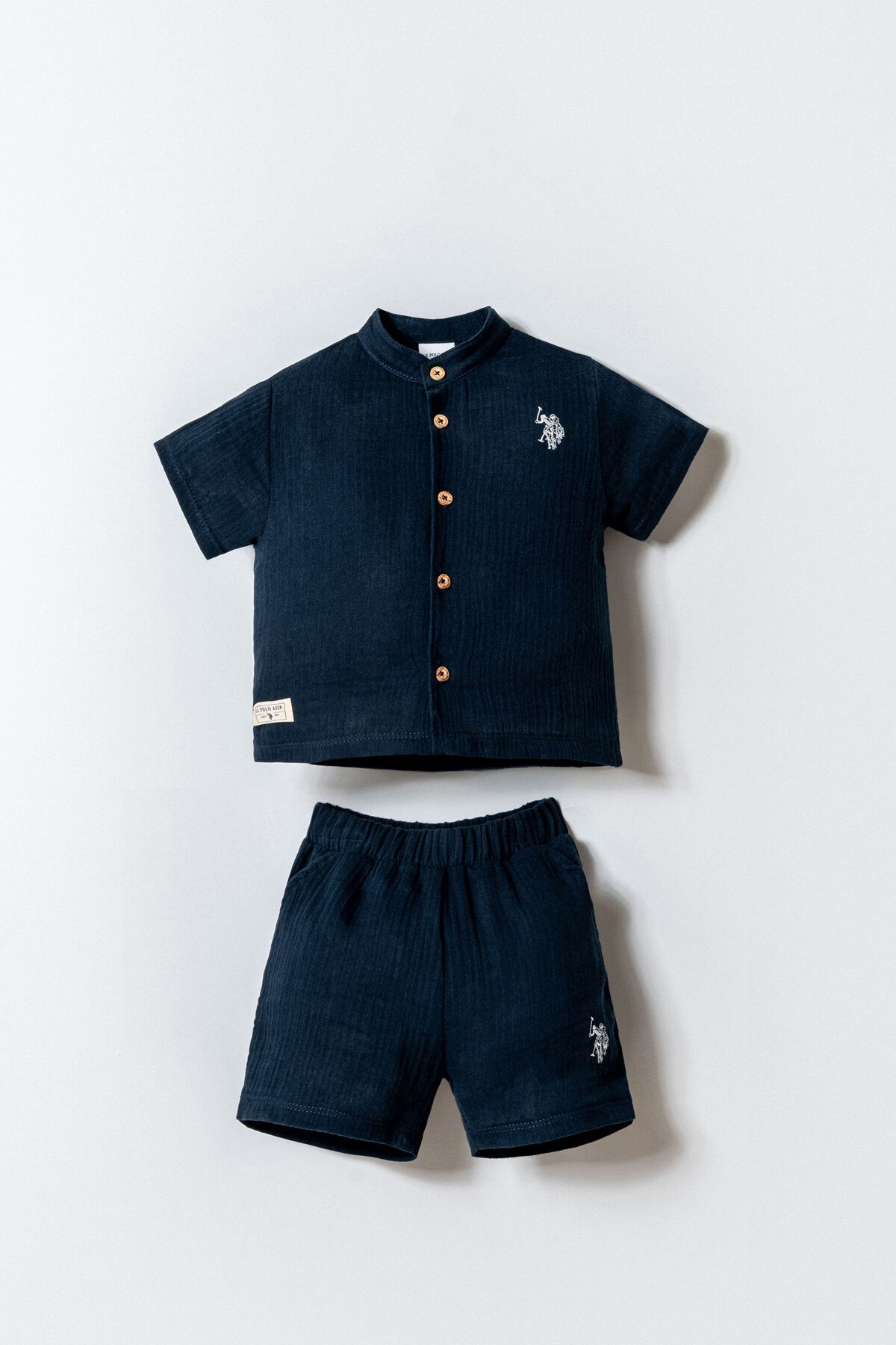U.S. Polo Assn. Erkek Bebek Lacivert Şort Takım