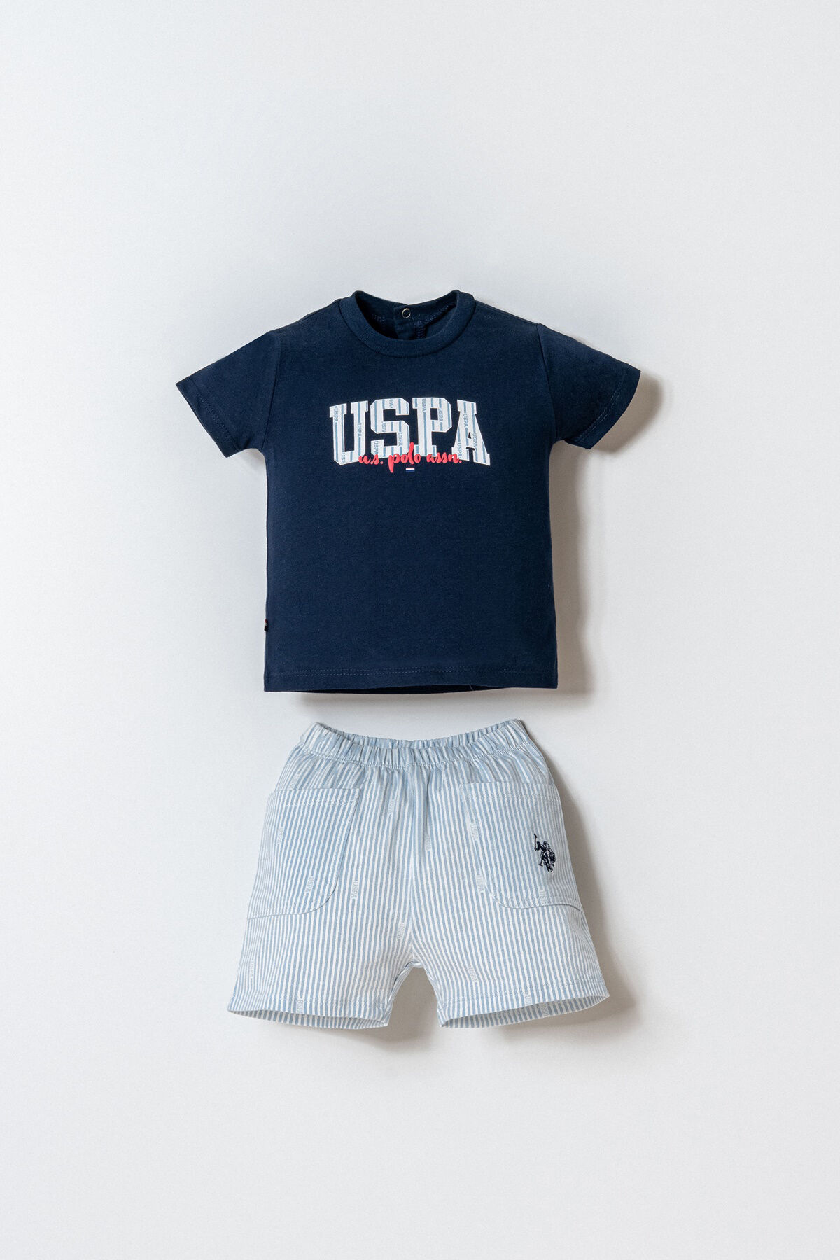 U.S. Polo Assn. Erkek Bebek Lacivert Şort Takım