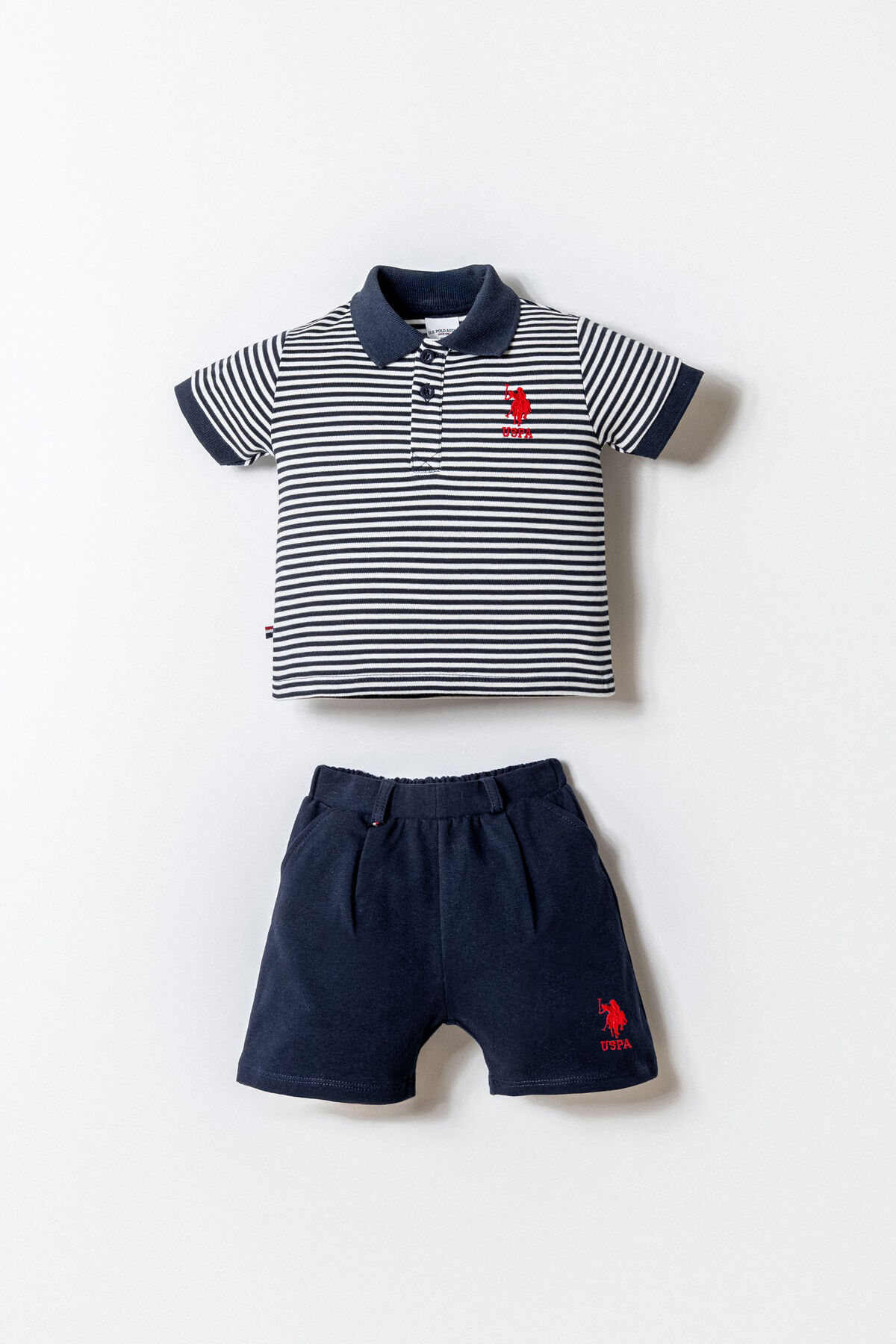 U.S. Polo Assn. Erkek Bebek Lacivert Şort Takım