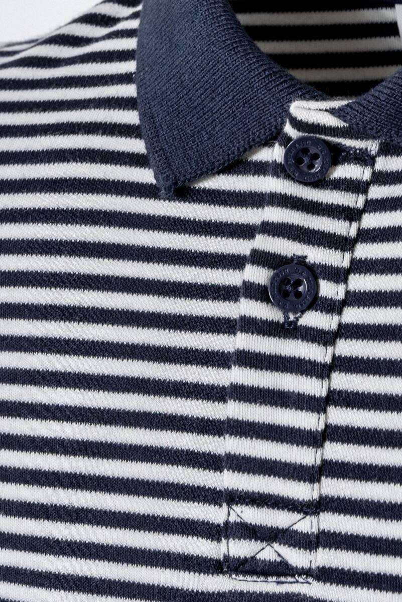 U.S. Polo Assn. Erkek Bebek %100 Pamuk Polo Yaka Nakışlı Yazlık Regular Fit Lacivert Bebek Takımı USB2907-C-V1 - 5