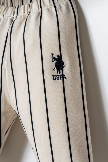 U.S. Polo Assn. Erkek Bebek Pamuklu Fermuarlı Yaka Nakışlı Yazlık Regular Fit Lacivert 3'Lü Bebek Takımı USB2872-C-V1 - 2