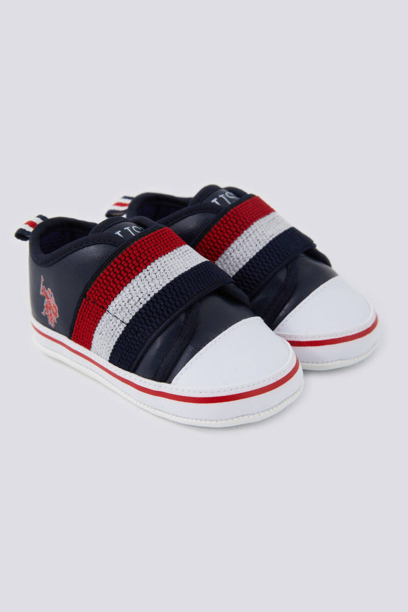 U.S. Polo Assn. Erkek Bebek Pamuklu Pigment Baskılı Yazlık Regular Fit Lacivert Ayakkabı USB1301-B-V1 - 3