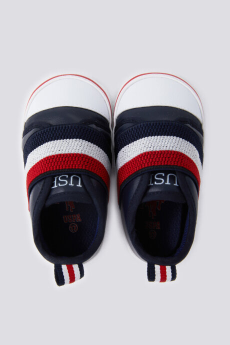 U.S. Polo Assn. Erkek Bebek Pamuklu Pigment Baskılı Yazlık Regular Fit Lacivert Ayakkabı USB1301-B-V1 - 5