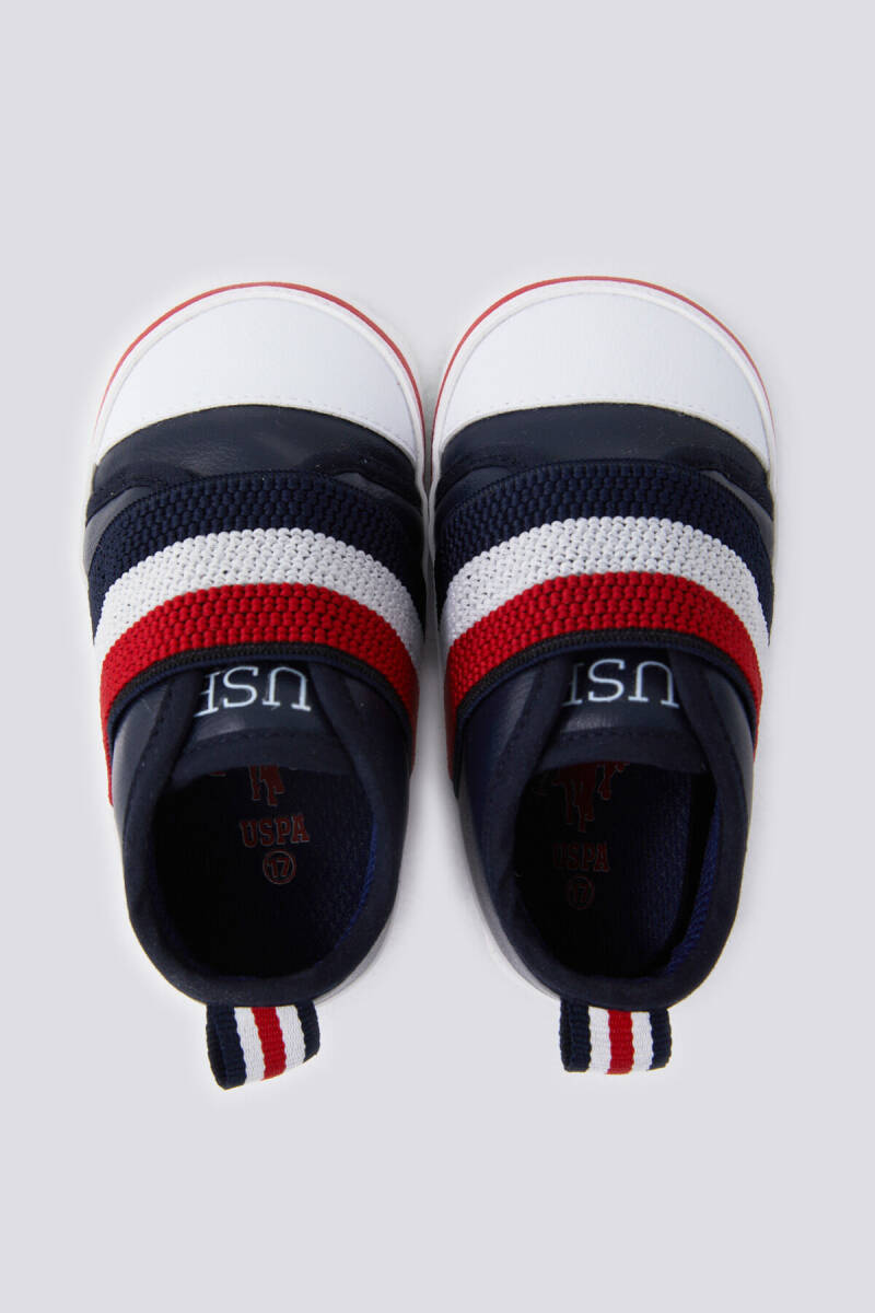U.S. Polo Assn. Erkek Bebek Pamuklu Pigment Baskılı Yazlık Regular Fit Lacivert Ayakkabı USB1301-B-V1 - 5