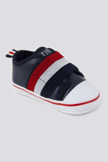 U.S. Polo Assn. Erkek Bebek Pamuklu Pigment Baskılı Yazlık Regular Fit Lacivert Ayakkabı USB1301-B-V1