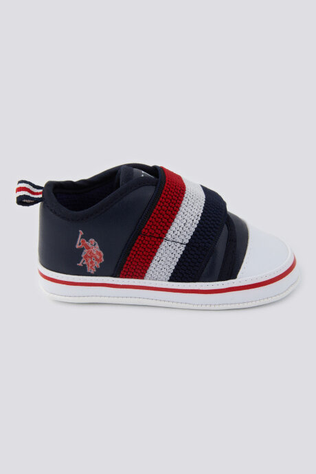 U.S. Polo Assn. Erkek Bebek Pamuklu Pigment Baskılı Yazlık Regular Fit Lacivert Ayakkabı USB1301-B-V1 (1)