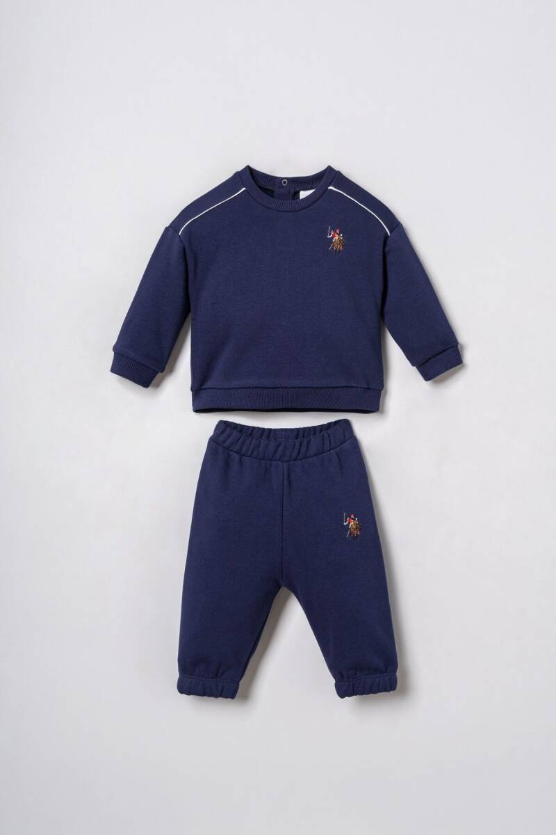 U.S. Polo Assn. Erkek Bebek Lacivert Uzun Kol Pijama Takım USB3193-C-V1 - 1