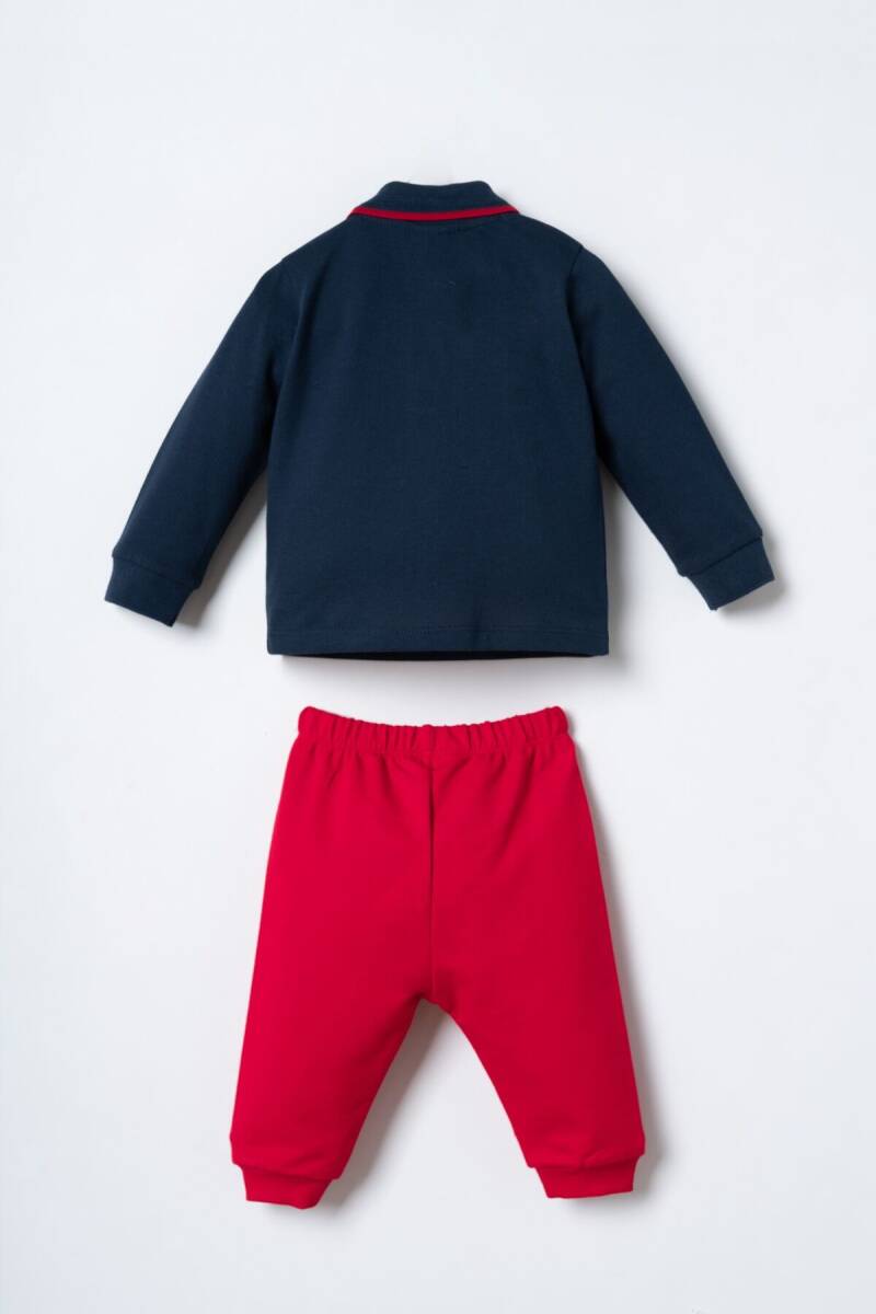 U.S. Polo Assn. Erkek Bebek %100 Pamuk Lacivert Uzun Kol Pijama Takım USB3196-C-V2 - 4