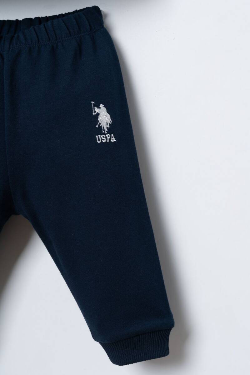 U.S. Polo Assn. Erkek Bebek %100 Pamuk Lacivert Uzun Kol Pijama Takım USB3197-C-V1 - 3