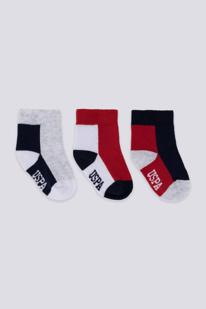 U.S. Polo Assn. Erkek Bebek Baskısız Kışlık Regular Fit Lacivert Çorap USB2202-C-V1 - 1