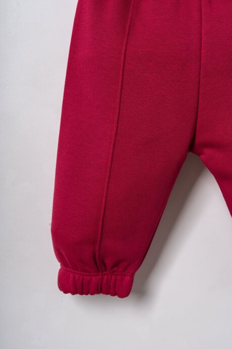 U.S. Polo Assn. Erkek Bebek Nakışlı Bordo Uzun Kol Pijama Takım USB3170-C-V1 - 6