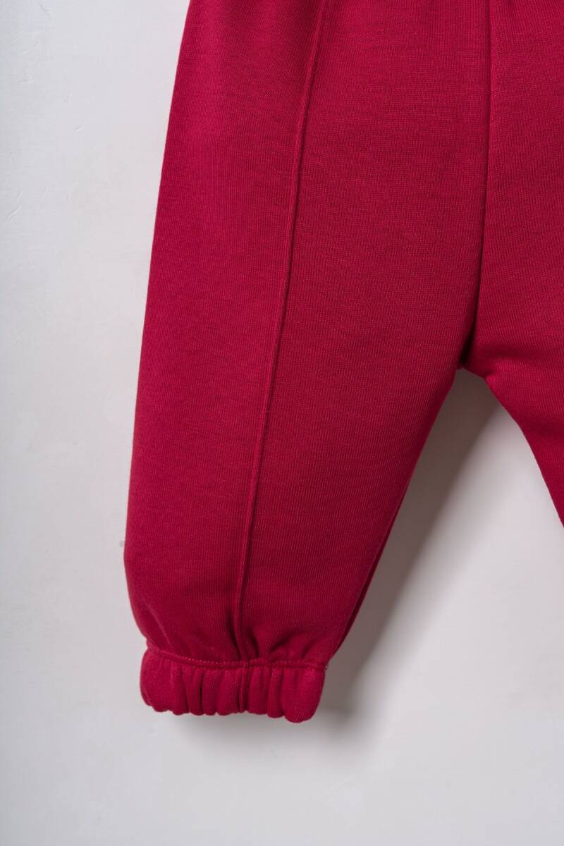 U.S. Polo Assn. Erkek Bebek Nakışlı Bordo Uzun Kol Pijama Takım USB3170-C-V1 - 6