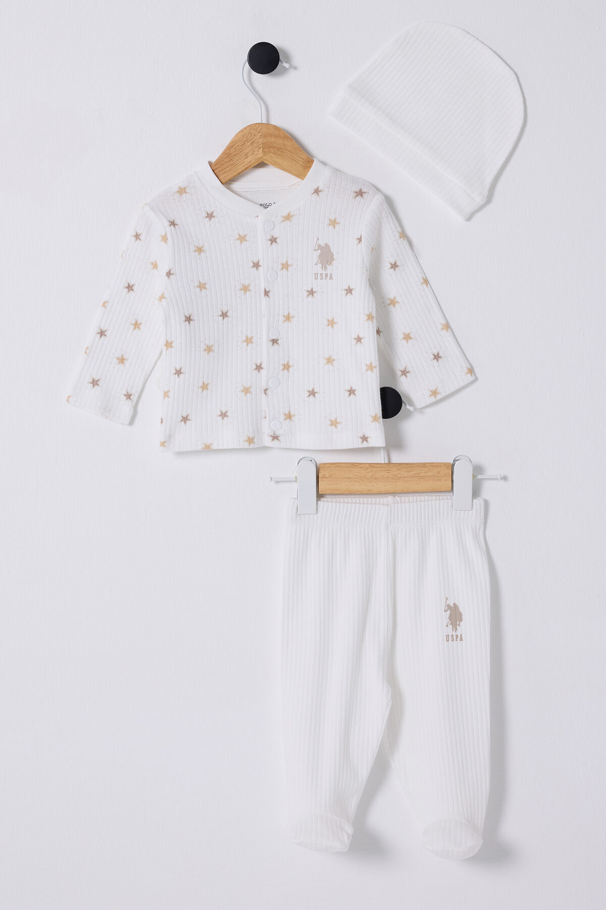 U.S. Polo Assn Erkek Bebek Beyaz Takım