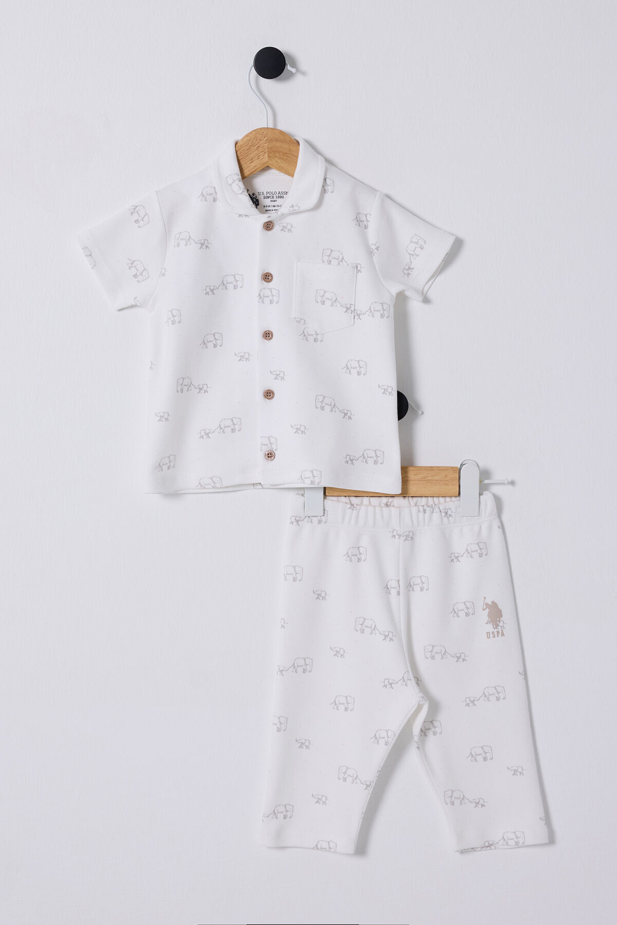 U.S. Polo Assn Erkek Bebek Beyaz Takım