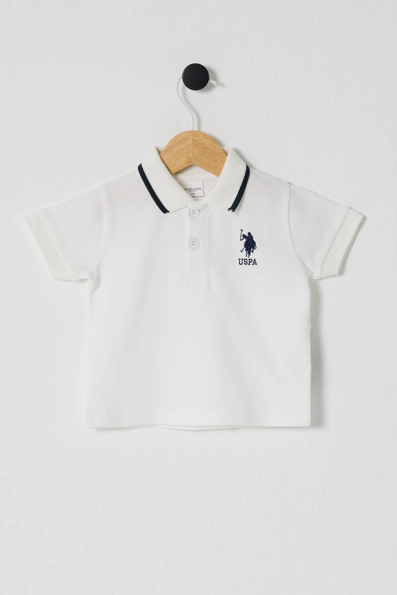 U.S. Polo Assn. Erkek Bebek Beyaz Tişört