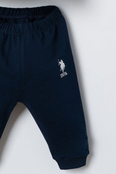 U.S. Polo Assn. Erkek Bebek %100 Pamuk Su Yeşili Uzun Kol Pijama Takım USB3197-C-V2 - 3