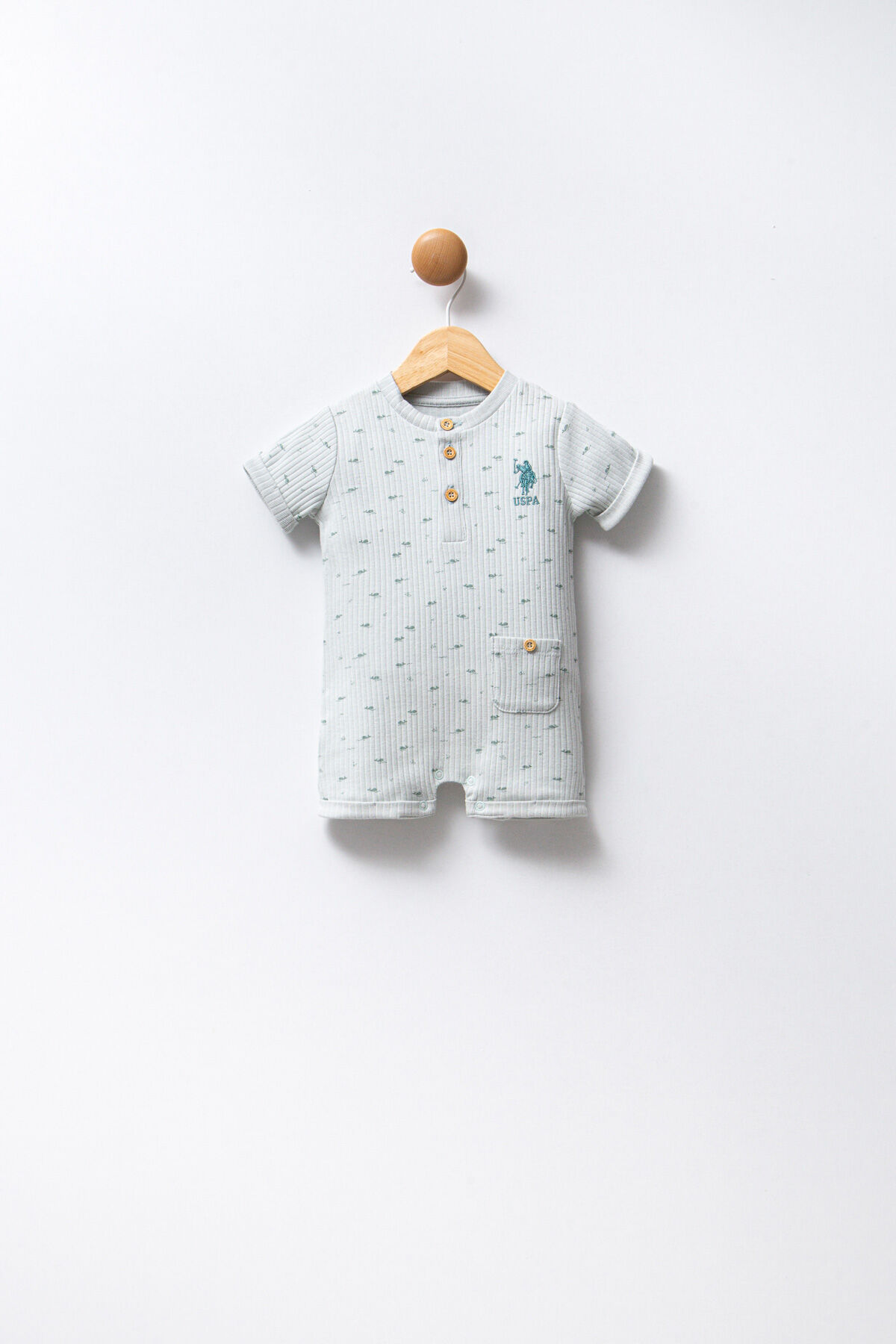 U.S. Polo Assn Erkek Bebek Yeşil Tulum