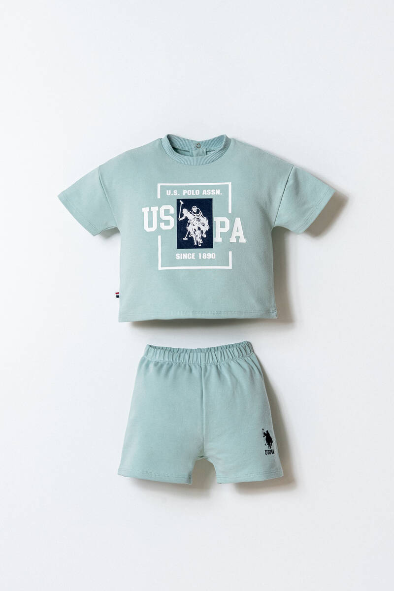 U.S. Polo Assn. Erkek Bebek Yeşil Şort Takım