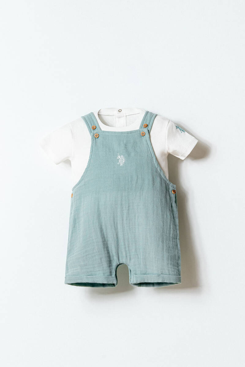 U.S. Polo Assn. Erkek Bebek Yeşil Şort Takım