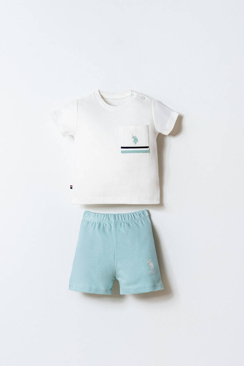 U.S. Polo Assn. Erkek Bebek Yeşil Şort Takım