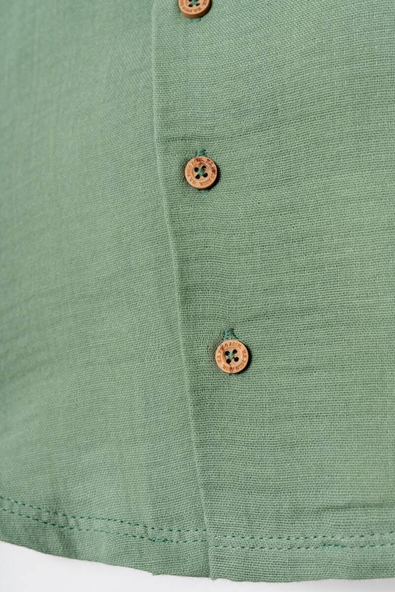 U.S. Polo Assn. Erkek Bebek %100 Pamuk Gömlek Yaka Nakışlı Yazlık Regular Fit Yeşil Pijama Takımı USB2947-C-V2 - 3