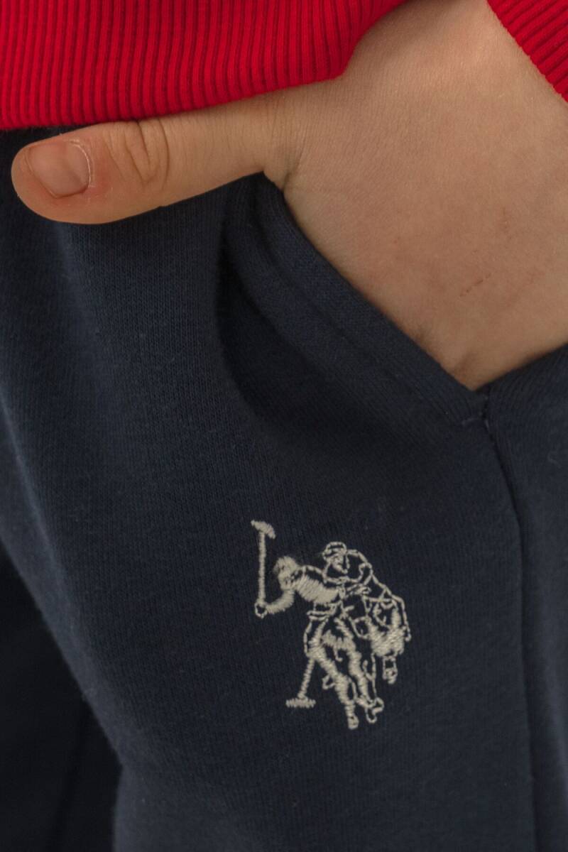 U.S. Polo Assn. Erkek Çocuk Baskılı Kırmızı Uzun Kol Eşofman Takımı US2601-C-V1 - 5