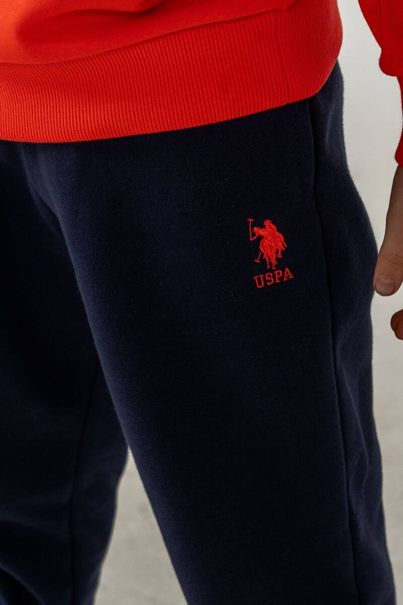 U.S. Polo Assn. Erkek Çocuk Baskılı Kırmızı Uzun Kol Eşofman Takımı US2618-C-V2 - 3