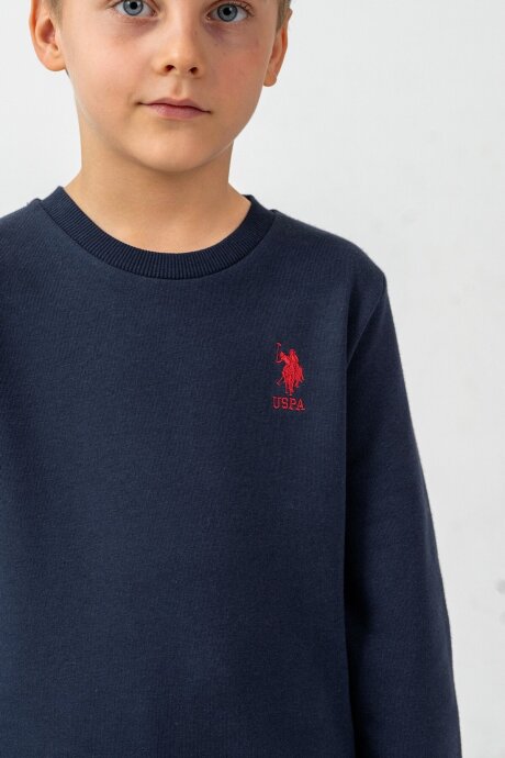 U.S. Polo Assn. Erkek Çocuk Baskılı Lacivert Uzun Kol Eşofman Takımı US2606-C-V1 (1)