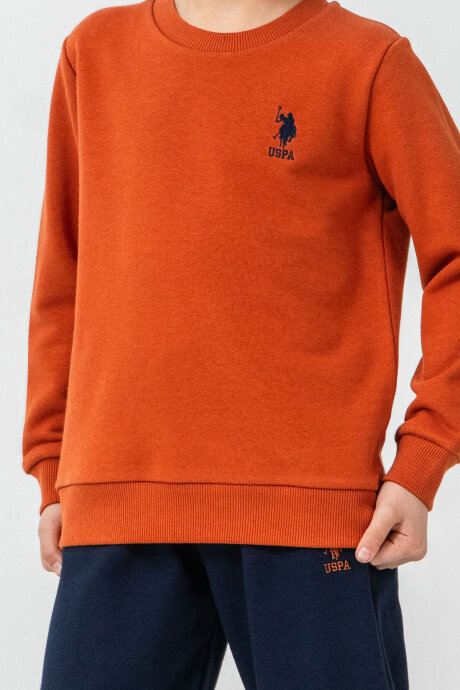 U.S. Polo Assn. Erkek Çocuk Baskılı Turuncu Uzun Kol Eşofman Takımı US2621-C-V3 (1)