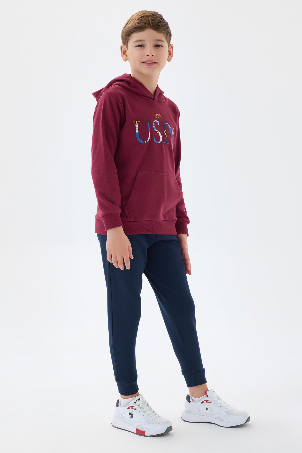 U.S. Polo Assn Erkek Çocuk Bordo Eşofman Takımı
