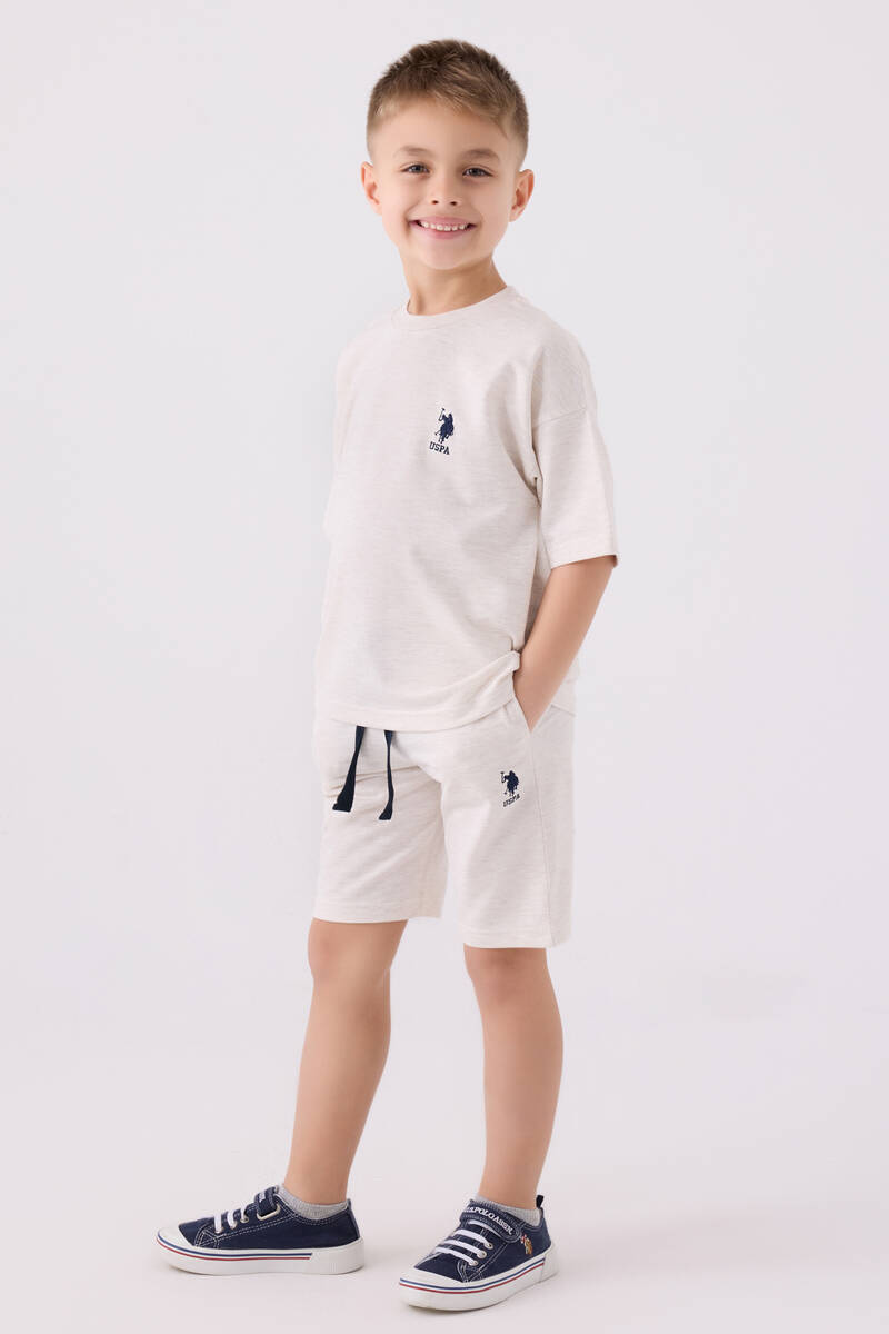 U.S. Polo Assn. Erkek Çocuk Krem Bermuda Takım U.S. Polo Assn. Erkek Çocuk Krem Bermuda Takım