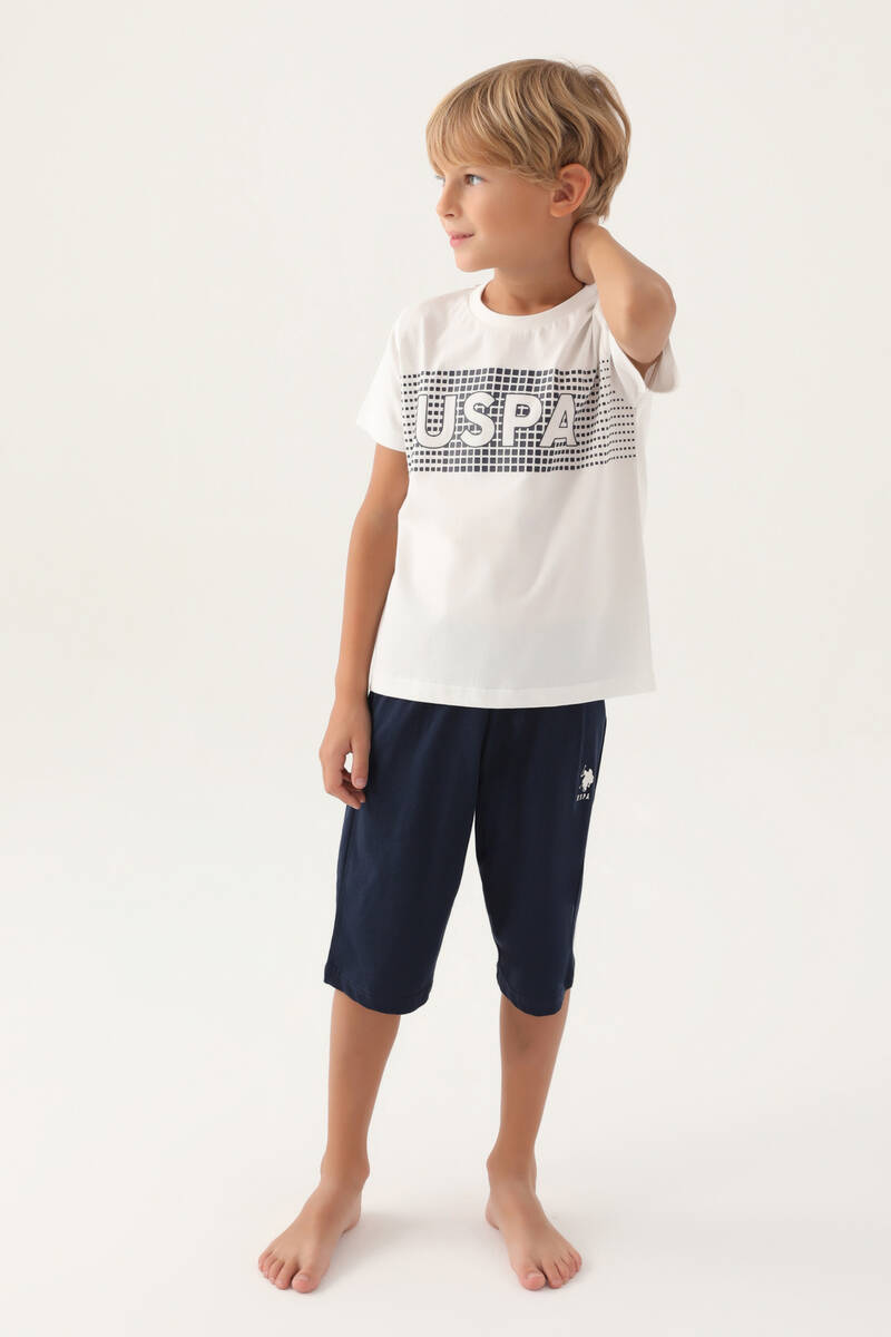 U.S. Polo Assn. Erkek Çocuk Krem Kapri Takım U.S. Polo Assn. Erkek Çocuk Krem Kapri Takım