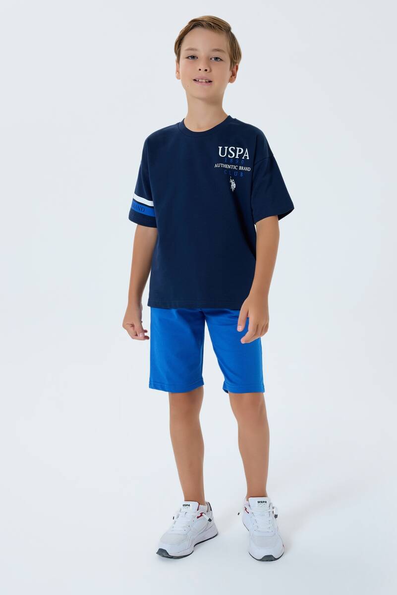 U.S. Polo Assn. Erkek Çocuk Lacivert Bermuda Takım