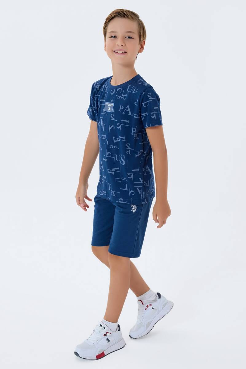U.S. Polo Assn. Erkek Çocuk Lacivert Bermuda Takım