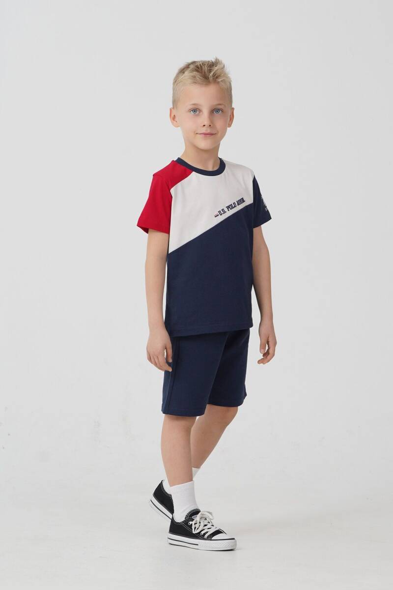 U.S. Polo Assn. Erkek Çocuk Bisiklet Yaka Yazlık Lacivert Bermuda Takım US2407-C-V1 - 6
