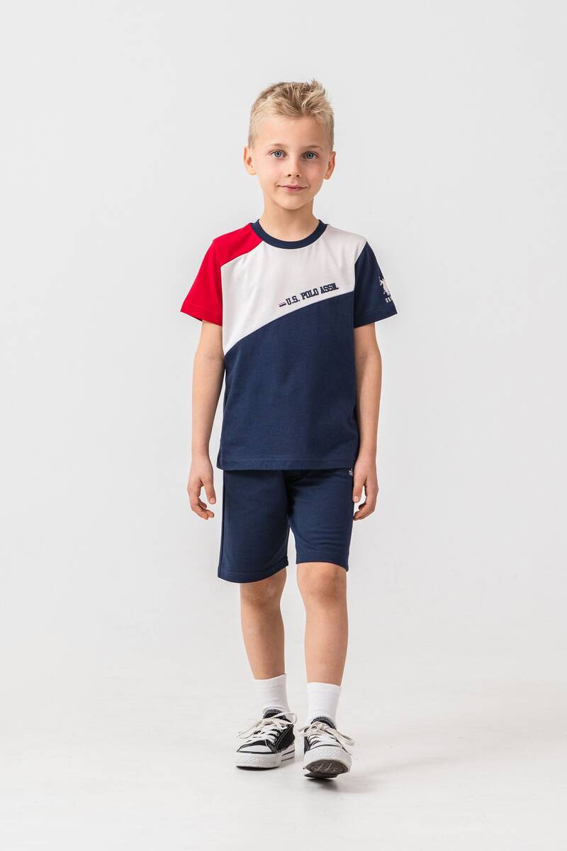 U.S. Polo Assn. Erkek Çocuk Lacivert Bermuda Takım