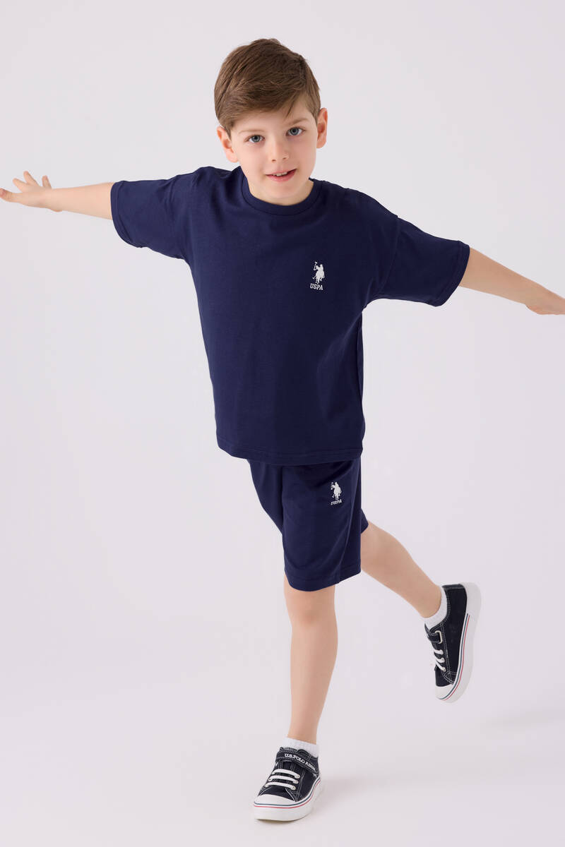 U.S. Polo Assn. Erkek Çocuk Mavi Bermuda Takım U.S. Polo Assn. Erkek Çocuk Mavi Bermuda Takım