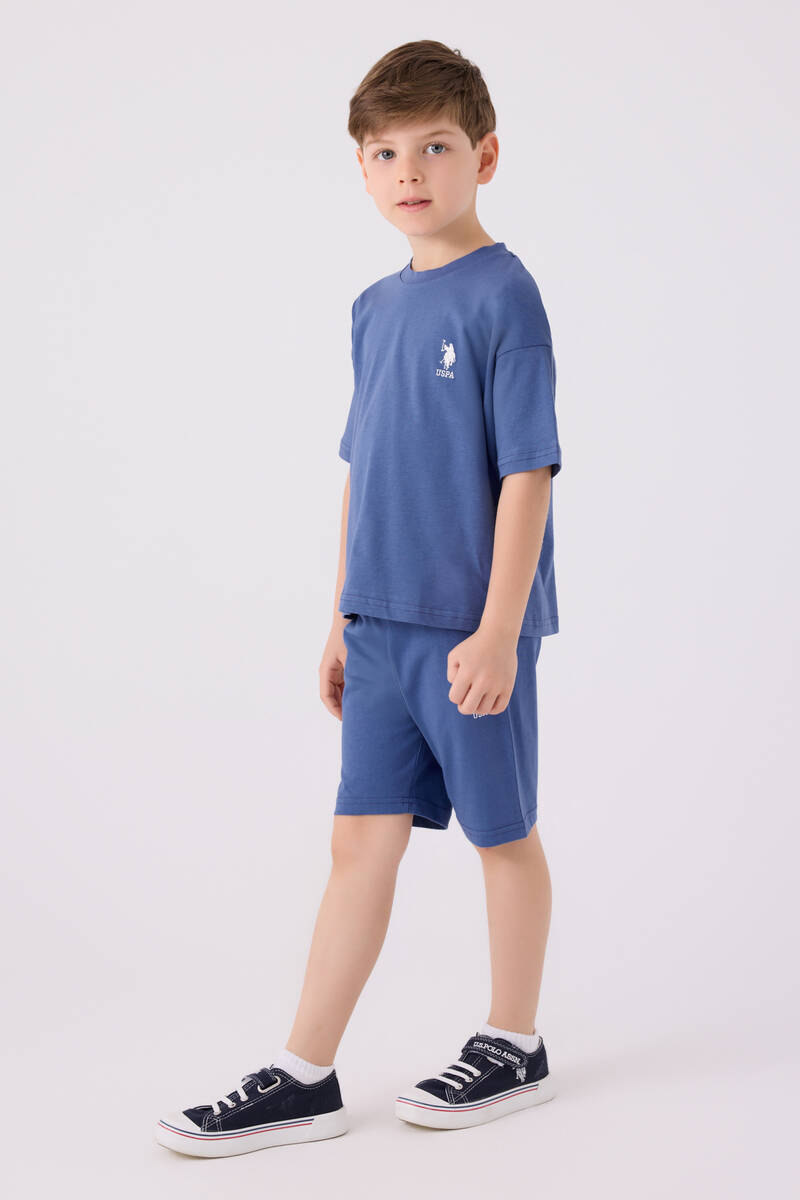U.S. Polo Assn. Erkek Çocuk Mavi Bermuda Takım U.S. Polo Assn. Erkek Çocuk Mavi Bermuda Takım