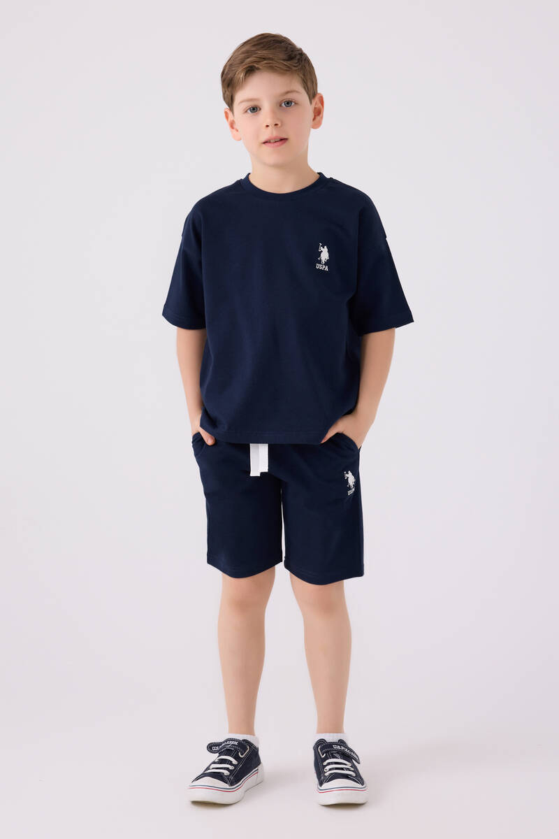 U.S. Polo Assn. Erkek Çocuk Lacivert Bermuda Takım