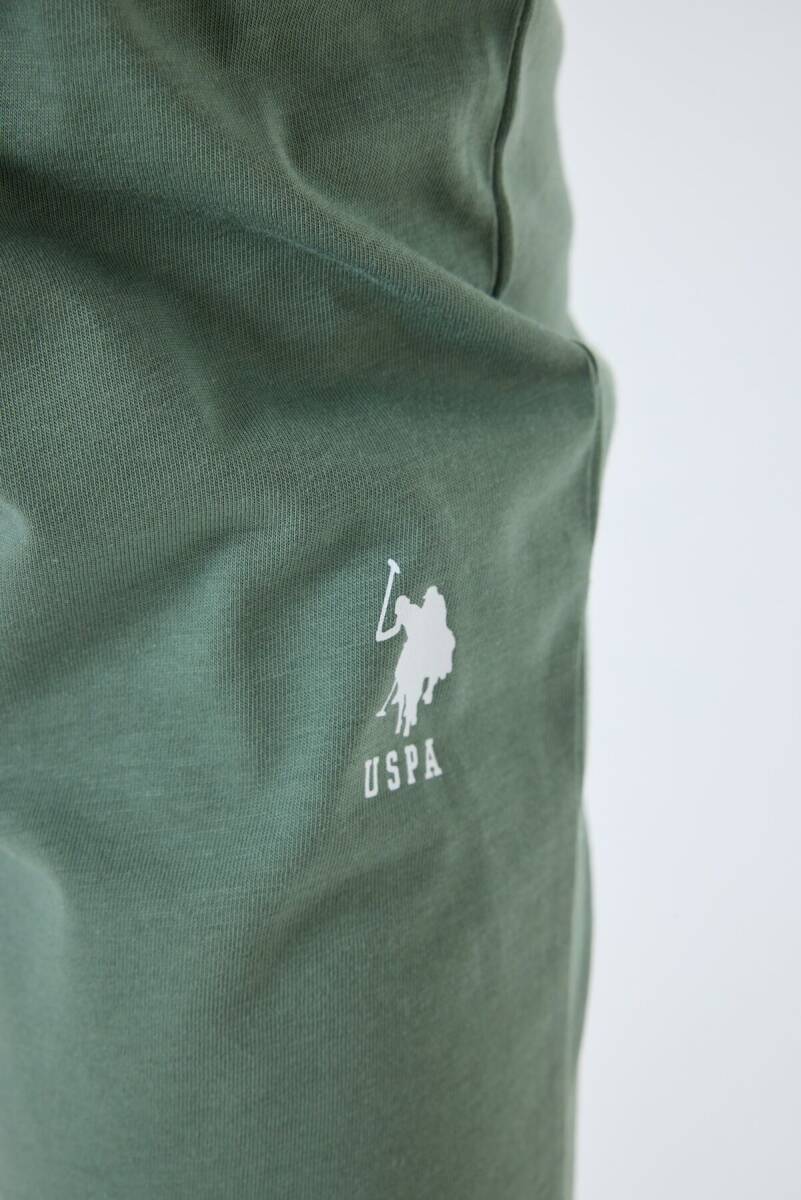 U.S. Polo Assn. Erkek Çocuk %100 Pamuk Bisiklet Yaka Nakışlı Yazlık Regular Fit Beyaz Pijama Takımı US2422-C-V2 - 3