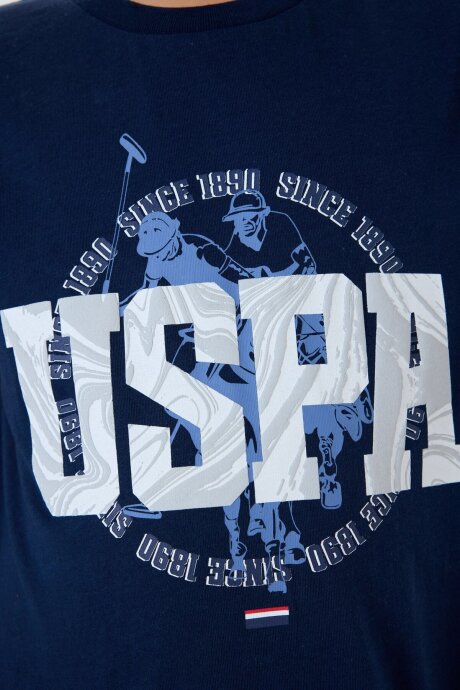 U.S. Polo Assn. Erkek Çocuk Bisiklet Yaka Nakışlı Yazlık Regular Fit Lacivert Pijama Takımı US2413-C-V1 - 3