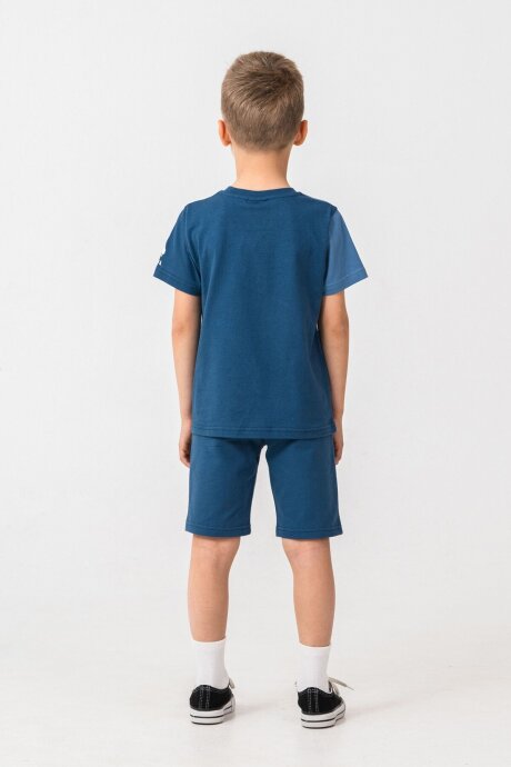 U.S. Polo Assn. Erkek Çocuk Bisiklet Yaka Yazlık Mavi Bermuda Takım US2407-C-V2 - 4