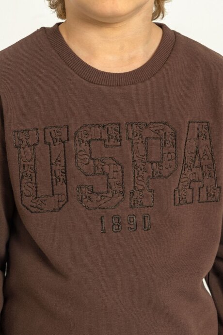 U.S. Polo Assn. Erkek Çocuk Nakışlı Yeşil Uzun Kol Eşofman Takımı US2610-C-V2 (1)