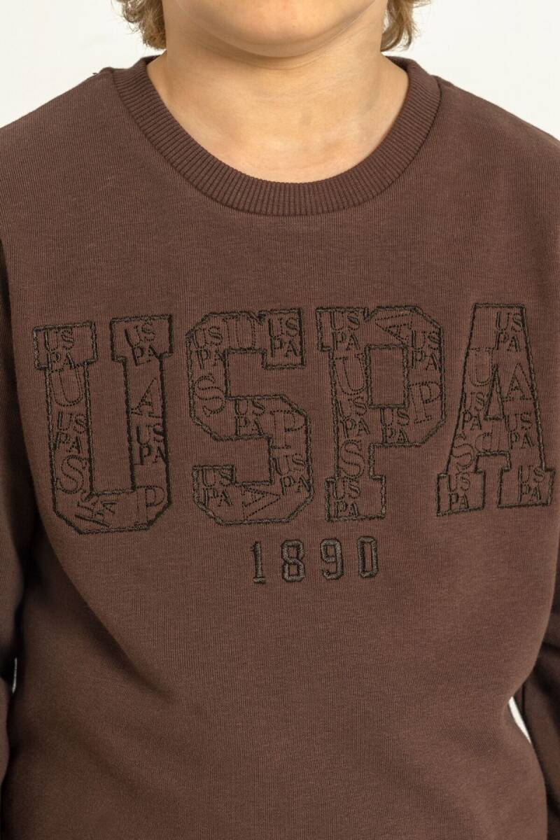 U.S. Polo Assn. Erkek Çocuk Nakışlı Yeşil Uzun Kol Eşofman Takımı US2610-C-V2 - 2