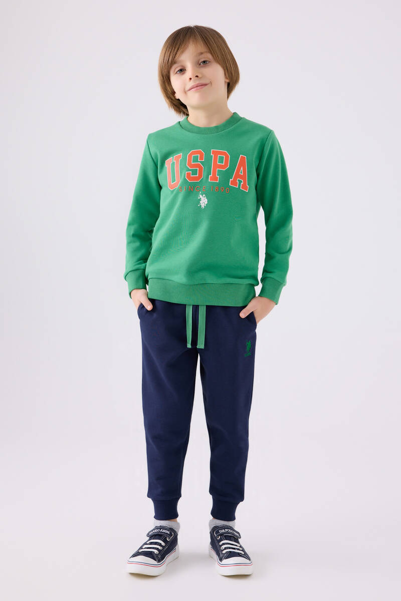 U.S. Polo Assn. Erkek Çocuk Yeşil Eşofman Takımı