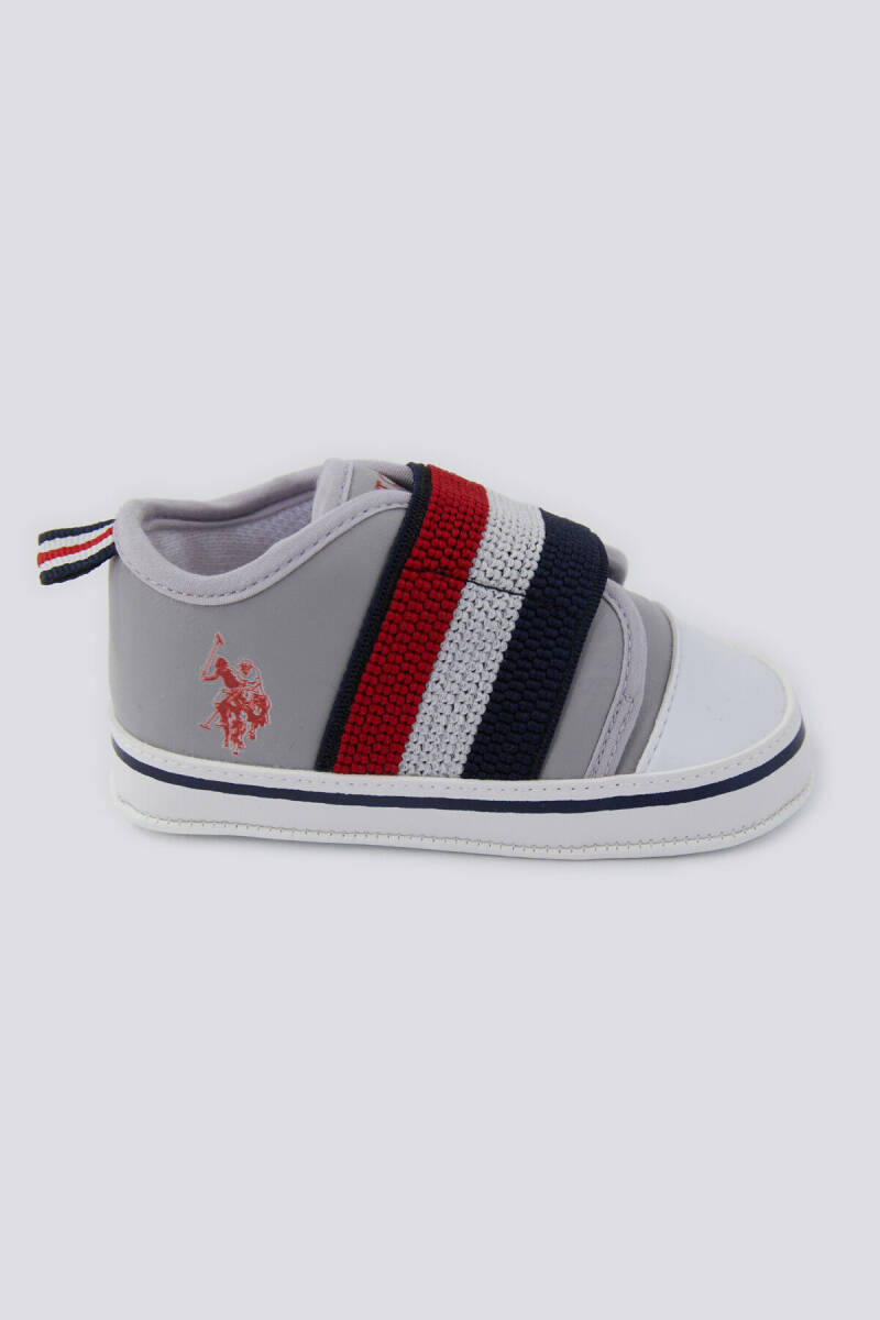 U.S. Polo Assn. Erkek Bebek Pamuklu Pigment Baskılı Yazlık Regular Fit Gri Ayakkabı USB1301-B-V3 - 2