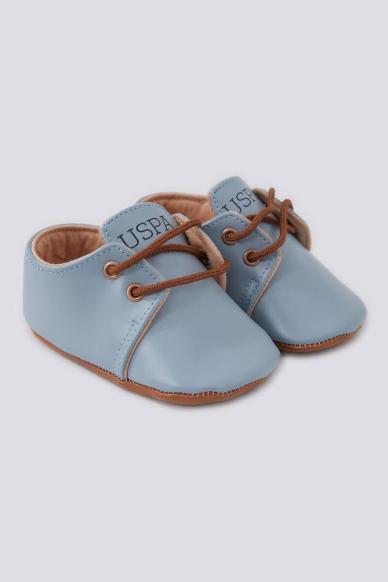 U.S. Polo Assn. Erkek Bebek Pamuklu Pigment Baskılı Yazlık Regular Fit Mavi Ayakkabı USB1302-B-V2 - 2