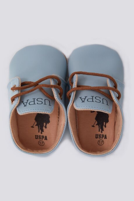 U.S. Polo Assn. Erkek Bebek Pamuklu Pigment Baskılı Yazlık Regular Fit Mavi Ayakkabı USB1302-B-V2 - 4