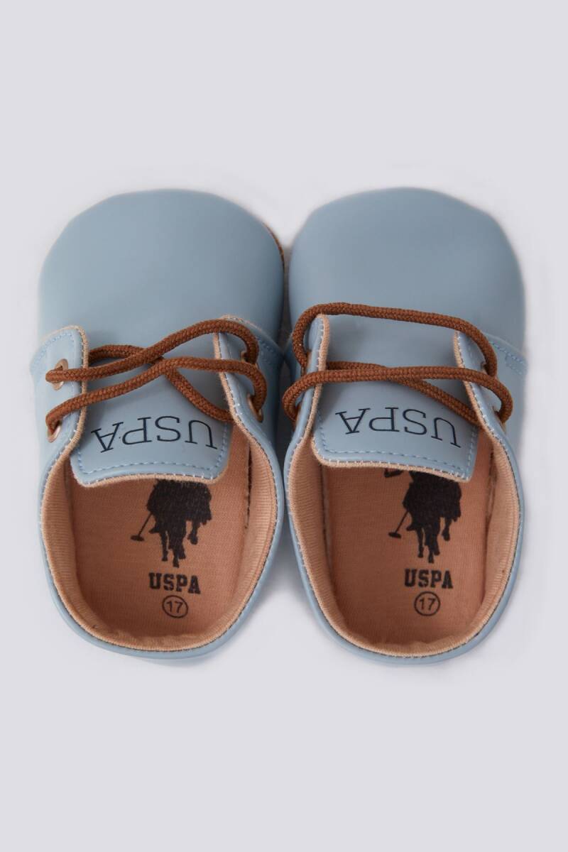U.S. Polo Assn. Erkek Bebek Pamuklu Pigment Baskılı Yazlık Regular Fit Mavi Ayakkabı USB1302-B-V2 - 4