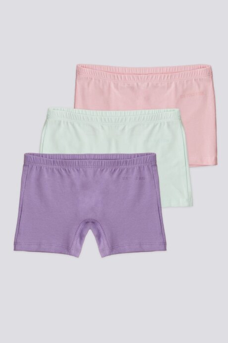 U.S. Polo Assn. Kız Çocuk Pigment Baskılı Yazlık Regular Fit Mor Boxer US1679-C-V1
